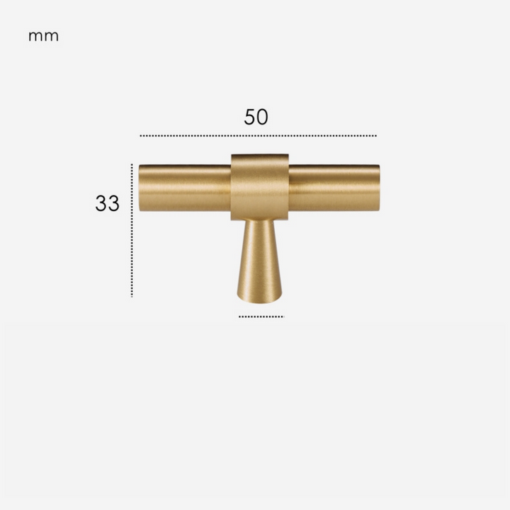 LARDO | Solid Brass T-Pulls