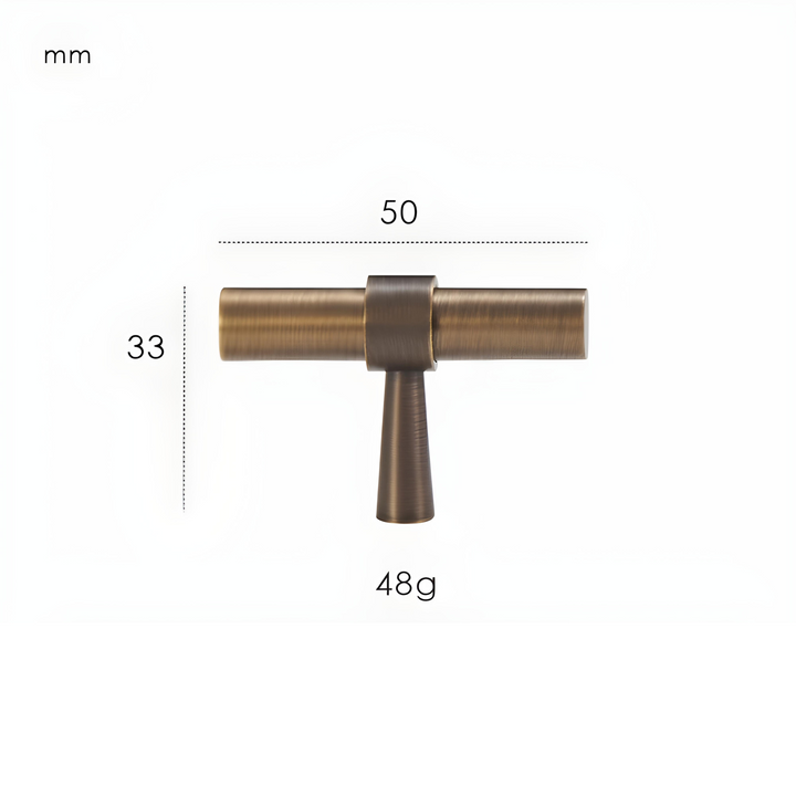 LARDO | Solid Brass T-Pulls