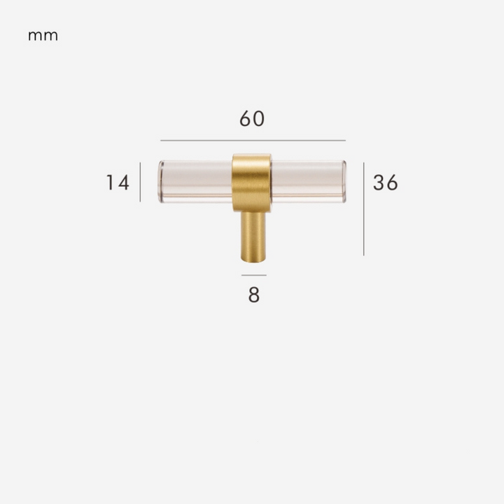 LITRE | Acrylic & Brass T-Bar
