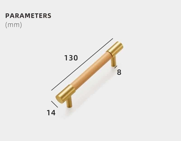 ARLO | Solid Brass & Leather Handles