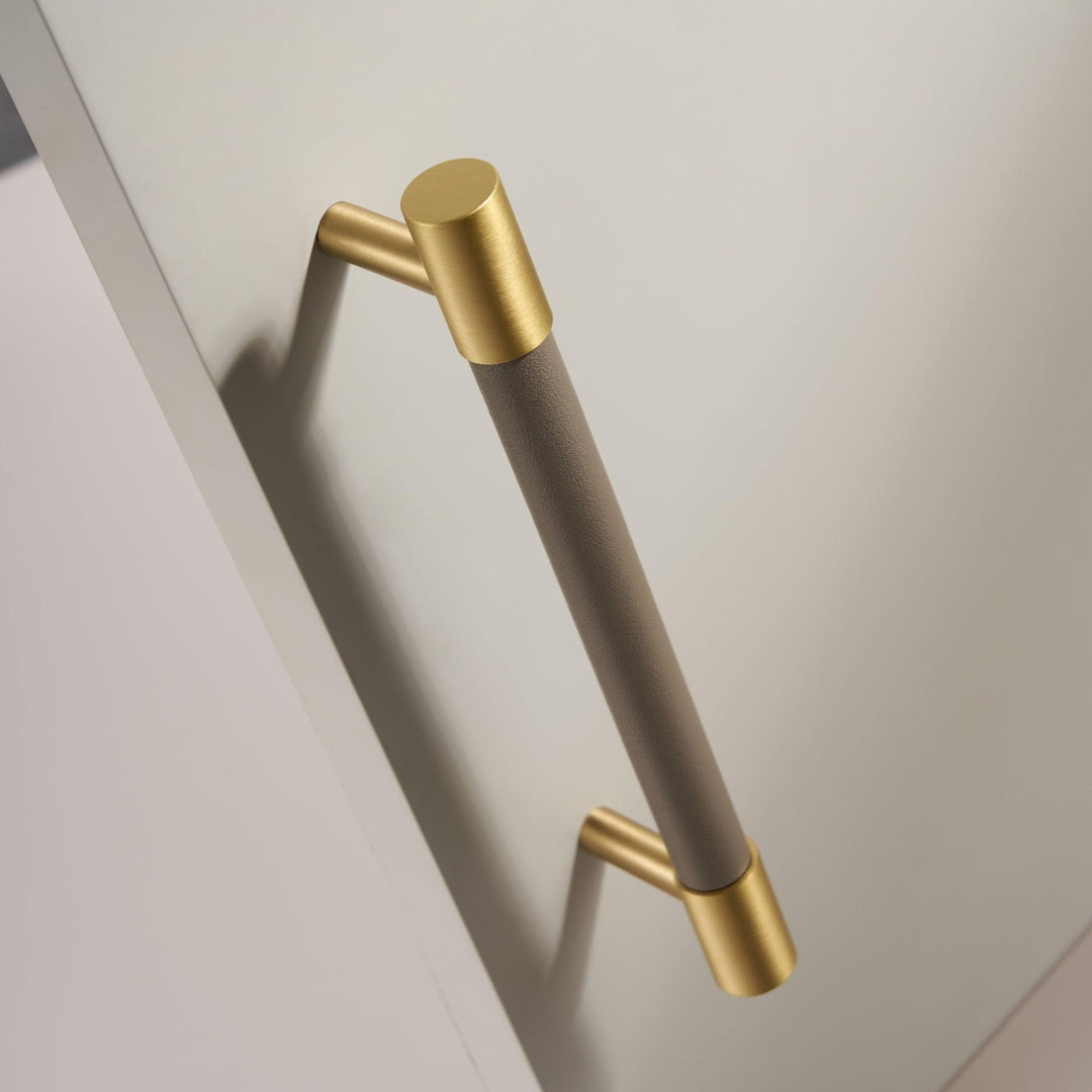 ARLO | Solid Brass & Leather Handles