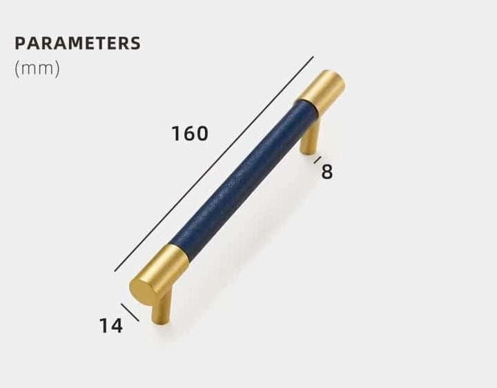 ARLO | Solid Brass & Leather Handles