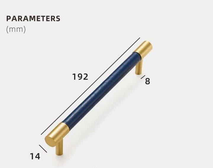 ARLO | Solid Brass & Leather Handles