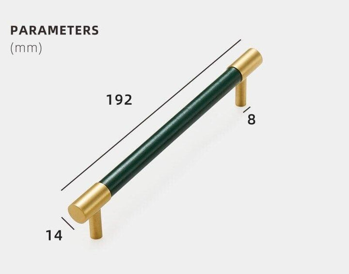 ARLO | Solid Brass & Leather Handles