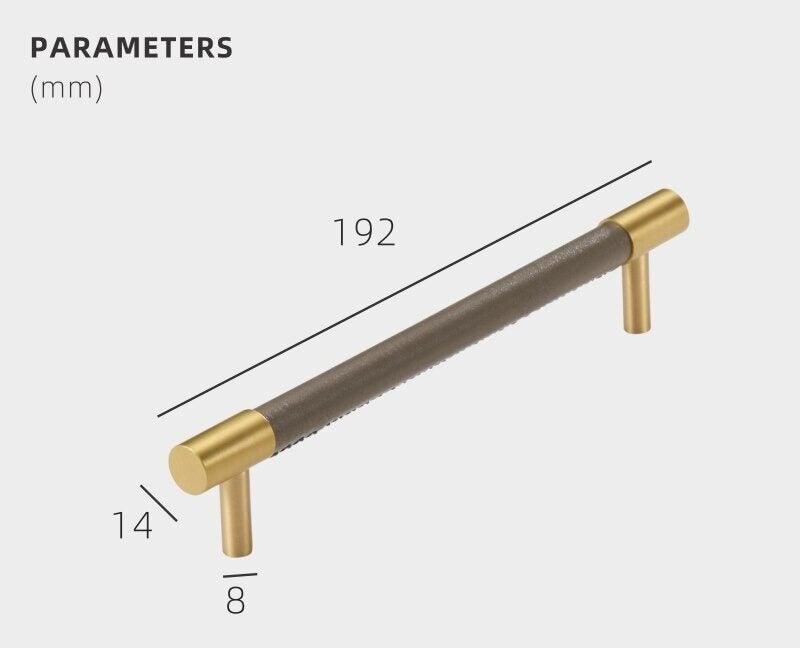 ARLO | Solid Brass & Leather Handles