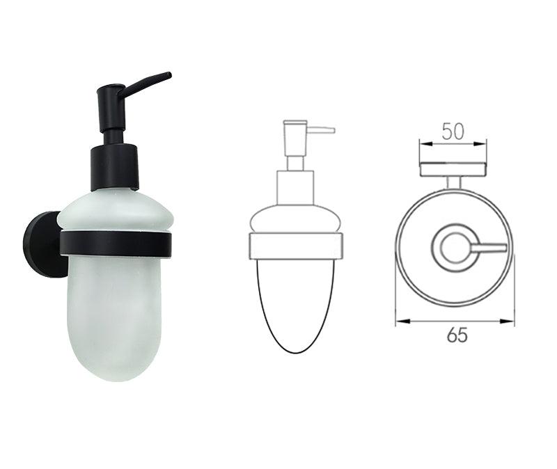 LUMEN | Bathroom Hardware Set | Knurled | Matte Black
