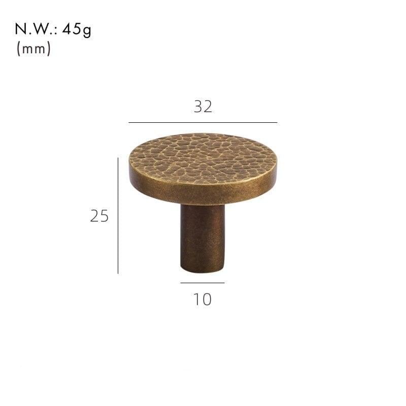 PARO / Hammered Brass Knobs - Handle Shop Couture 