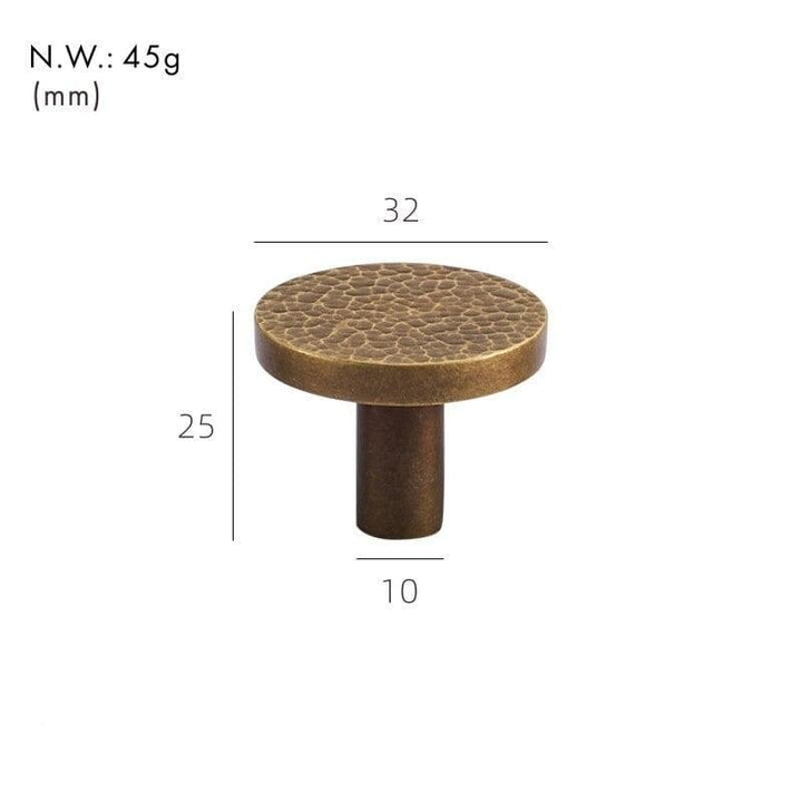 PARO / Hammered Brass Knobs - Handle Shop Couture 