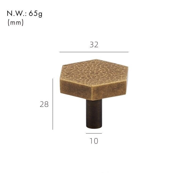 PARO / Hammered Brass Knobs - Handle Shop Couture 
