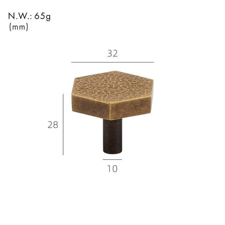 PARO / Hammered Brass Knobs - Handle Shop Couture 