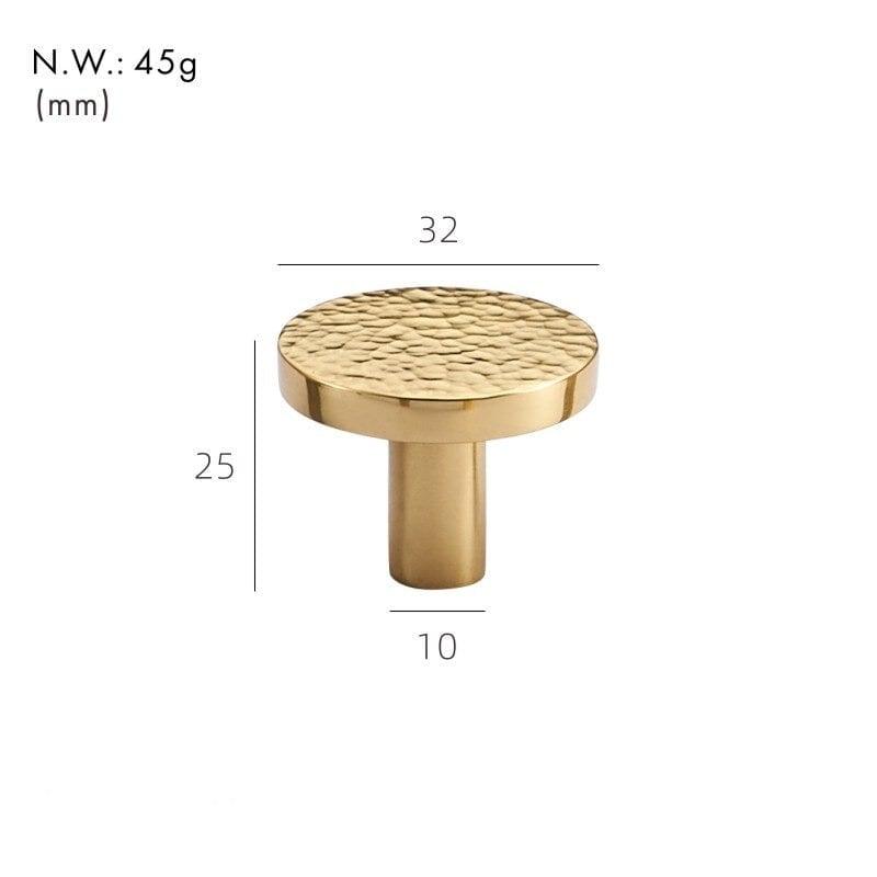 PARO / Hammered Brass Knobs - Handle Shop Couture 