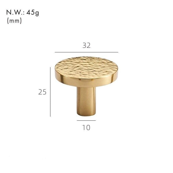 PARO / Hammered Brass Knobs - Handle Shop Couture 