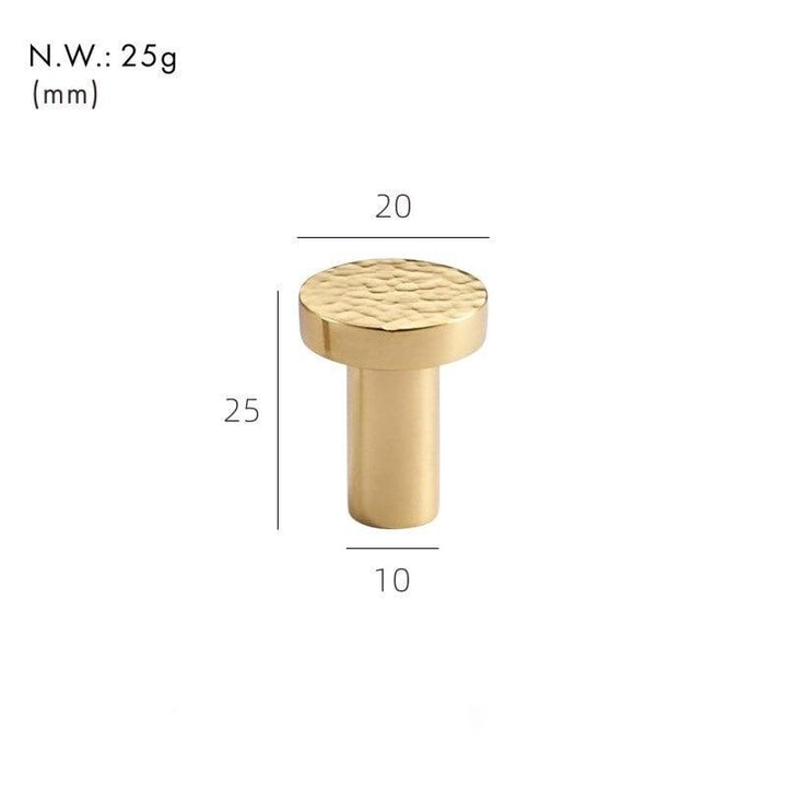 PARO / Hammered Brass Knobs - Handle Shop Couture 