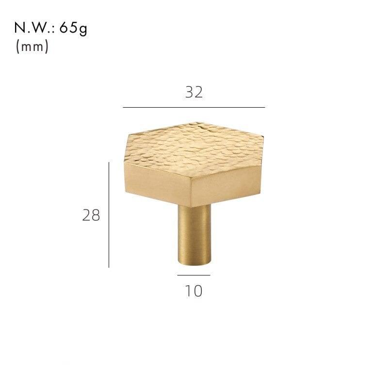 PARO / Hammered Brass Knobs - Handle Shop Couture 