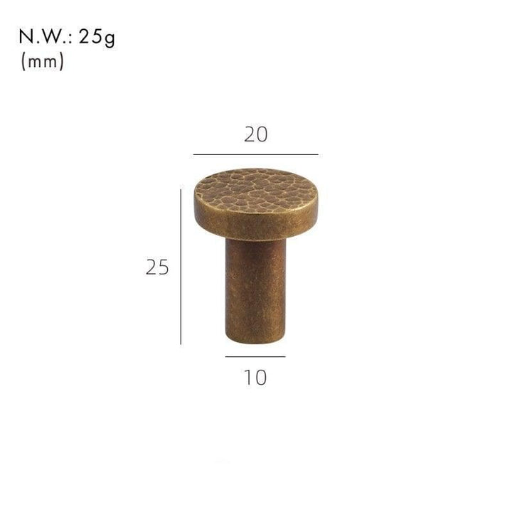 PARO / Hammered Brass Knobs - Handle Shop Couture 