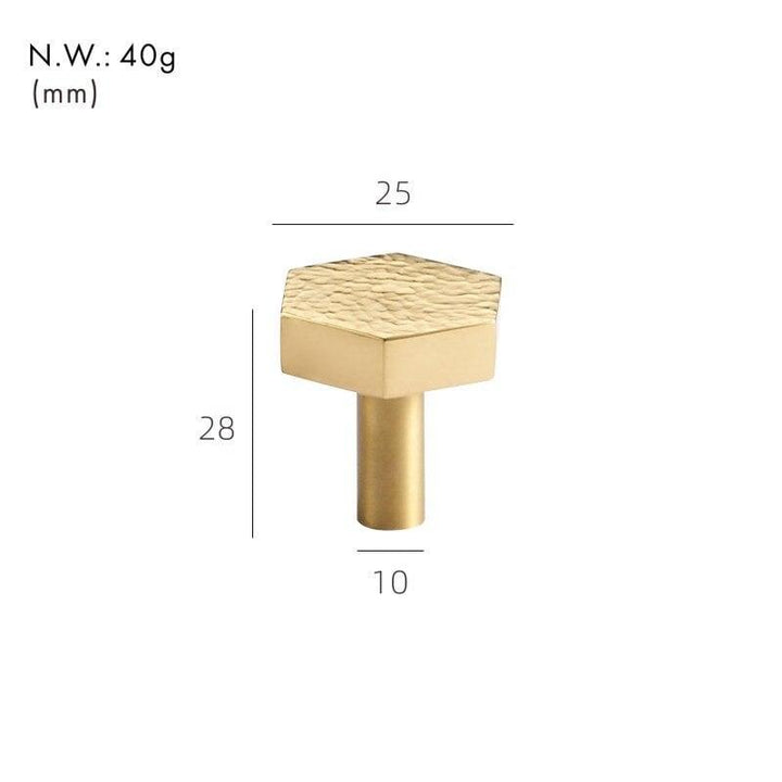 PARO / Hammered Brass Knobs - Handle Shop Couture 
