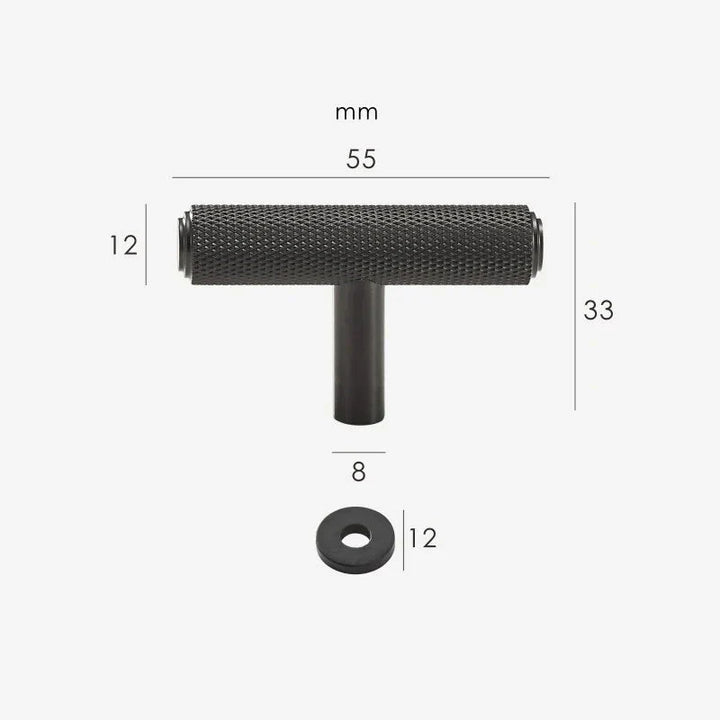 BEMPI | Solid Knurled Brass T-Pull